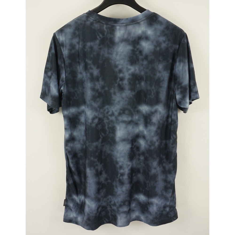 New Sonneti Men's 2XL Short Sleeve Blue Tie Dye Acid Wash Jersey Logo T-Shirt - Picture 2 of 7
